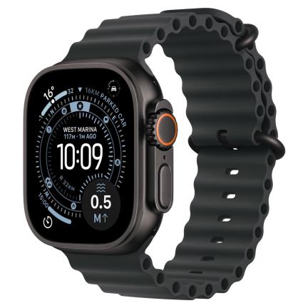 Apple Watch Ultra 3 (2025) 49mm Black Titanium Case with Black Ocean Band