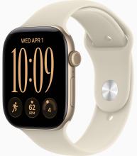 Apple Watch Series 12 46mm Light Gold Aluminum Case with Sport Band Sand