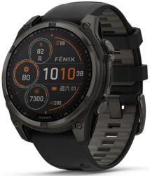 Умные часы Garmin Fenix 8 47 мм Sapphire Solar Carbon Gray DLC Titanium (010-02906-70 HK)