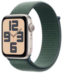 Умные часы Apple Watch SE 44mm (2024) Starlight Aluminum Case with Lake Green Sport Loop