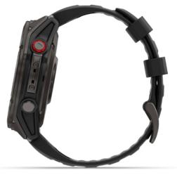 Смарт-часы Garmin Fenix 8 Pro 51 mm Amoled Sapphire, Carbon Gray DLC Titanium with Black/Pebble Gray Silicone Band (010-03199-00)