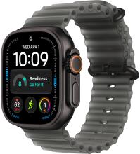 Apple Watch Ultra 4 (2026) 49mm Black Titanium Case with Translucent Black Ocean Band