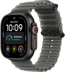 Apple Watch Ultra 4 (2026) 49mm Black Titanium Case with Translucent Black Ocean Band