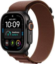 Apple Watch Ultra 4 (2026) 49mm Black Titanium Case with Burgundy Alpine Loop Medium