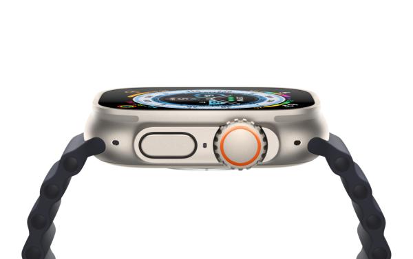 Apple Watch Ultra 2 (2024) 49mm Black Titanium Case with Navy Alpine Loop Medium