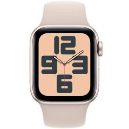 Умные часы Apple Watch SE 2023 GPS 40mm Starlight Aluminium Case with Starlight Sport Band (MR9U3)