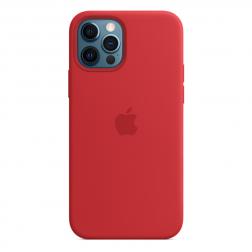 Силиконовый чехол MagSafe для iPhone 12 Pro/iPhone 12, красный цвет (PRODUCT)RED