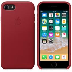 Кожаный чехол для iPhone 7 Red