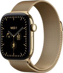Apple Watch Series 12 46mm Radiant Gold Titanium Case with Milanese Loop Radiant Gold (M/L)