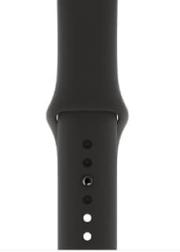 Apple Watch 5 44mm Space Gray Aluminum Case with Black Sport Band