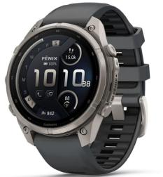 Умные часы Garmin Fenix 9 Pro AMOLED 47мм inReach, Titanium with Graphite/Black Silicone Band (010-04336-26)