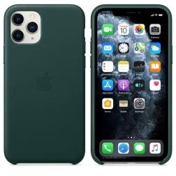 Кожаный чехол для iPhone 11 Pro, зелёный лес